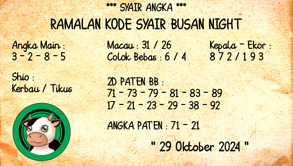 Prediksi Busan Night