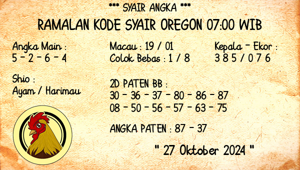 Prediksi Oregon 07:00 WIB