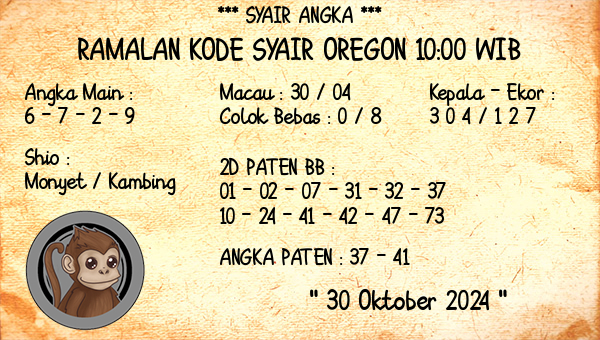 Prediksi Oregon 10:00 WIB