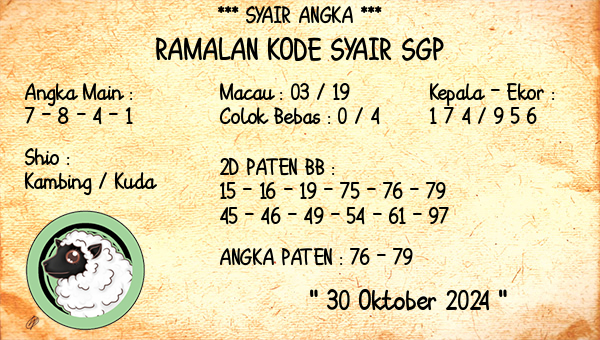 Prediksi SGP