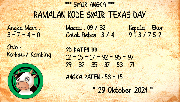 Prediksi Texas Day