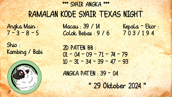 Prediksi Texas Night