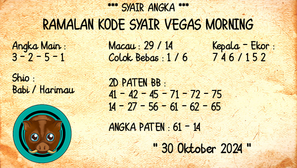 Prediksi Vegas Morning