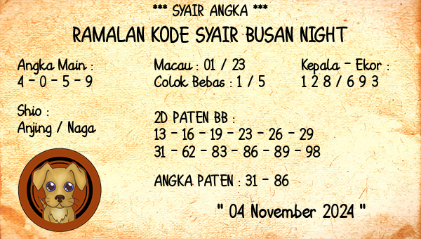 Prediksi Busan Night