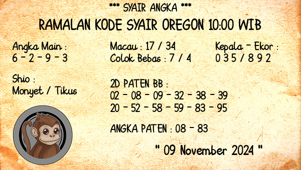 Prediksi Oregon 10:00 WIB