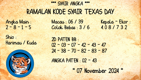 Prediksi Texas Day