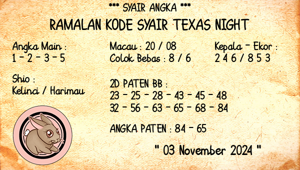 Prediksi Texas Night