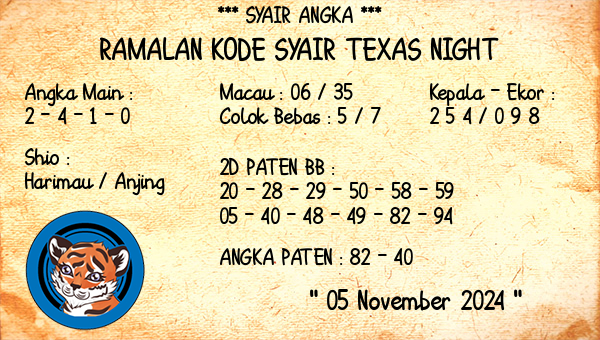 Prediksi Texas Night